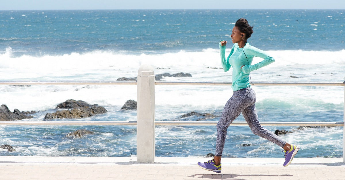 UPF clothing wear and running or hiking