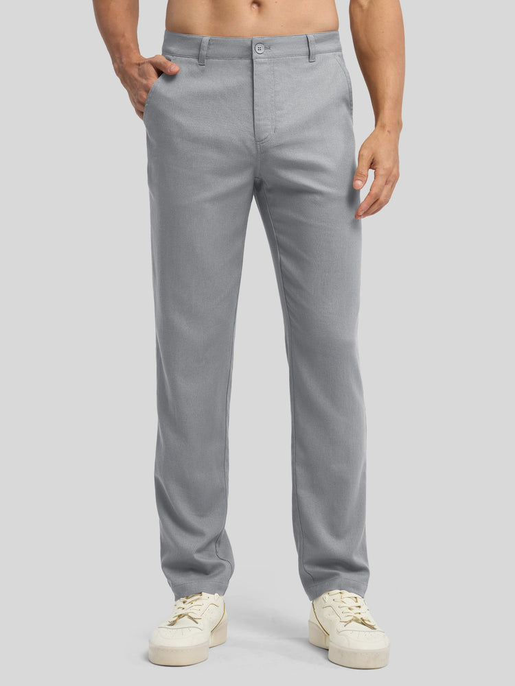 Men's Cotton Linen Breathable Casual Pants 