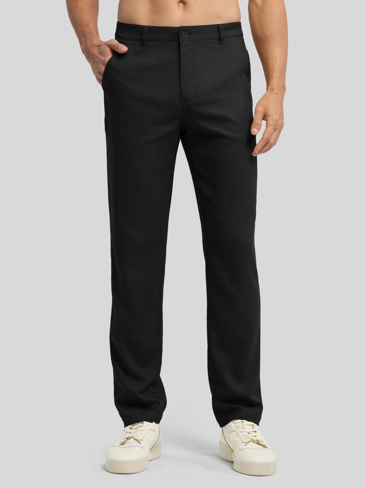 Men's Cotton Linen Breathable Casual Pants 