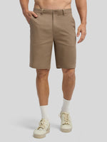 Men's Linen Shorts 10 Inch Flat Front 