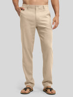 Men's Cotton Linen Breathable Casual Pants 