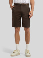 Men's Linen Shorts 10 Inch Flat Front 