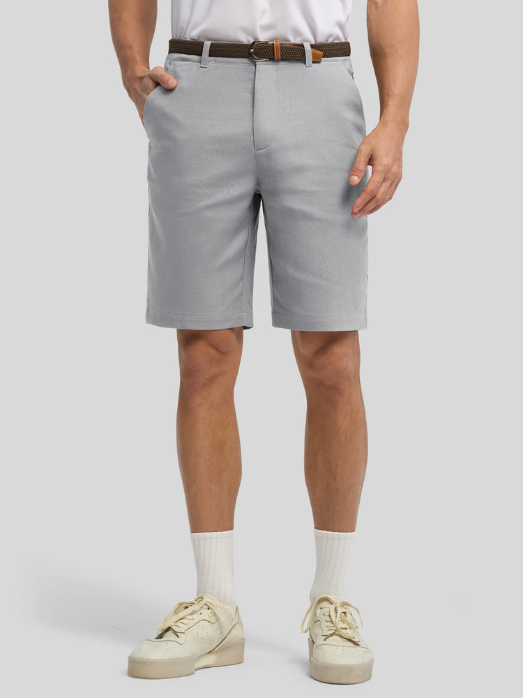 Men's Linen Shorts 10 Inch Flat Front 