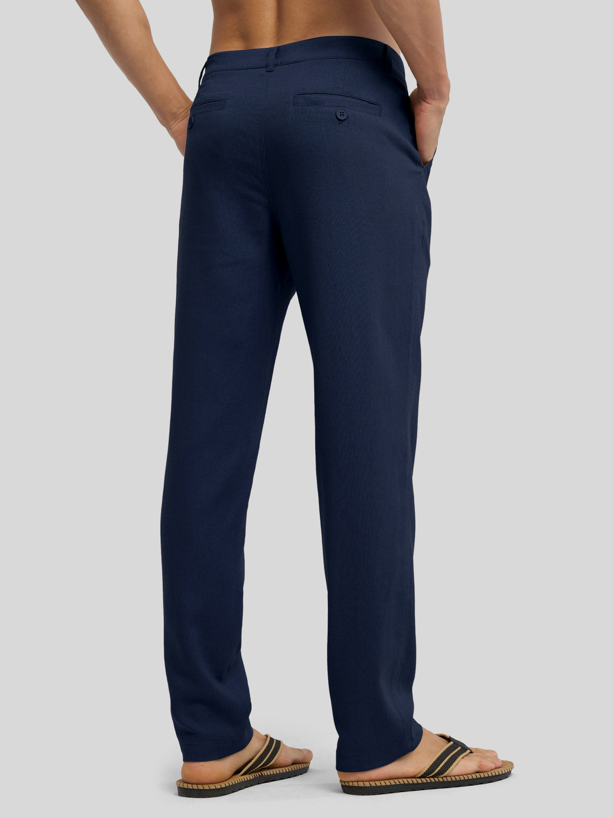 Men's Cotton Linen Breathable Casual Pants 