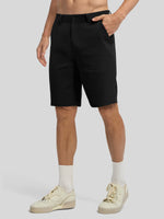 Men's Linen Shorts 10 Inch Flat Front 