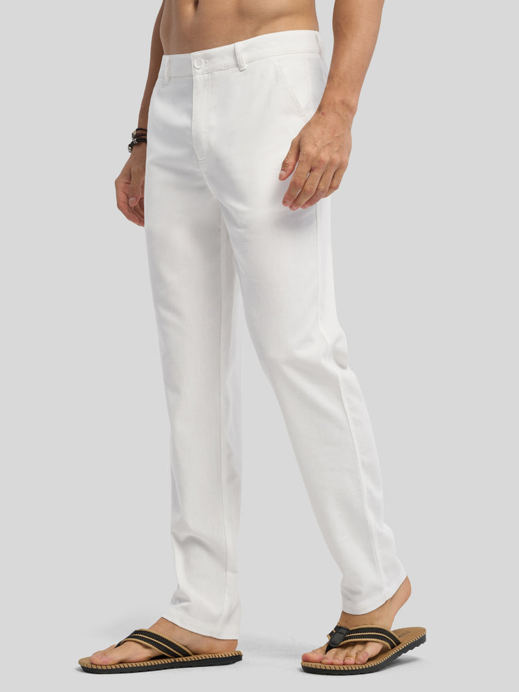 Men's Cotton Linen Breathable Casual Pants 