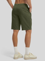 Men's Linen Shorts 10 Inch Flat Front 