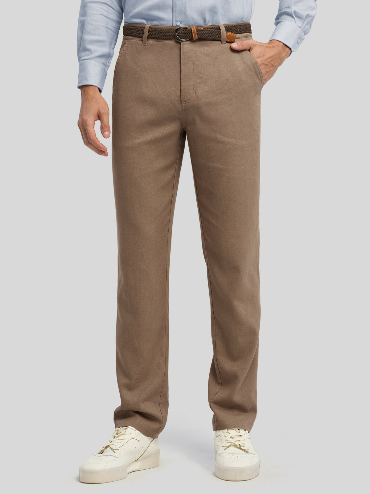 Men's Cotton Linen Breathable Casual Pants 
