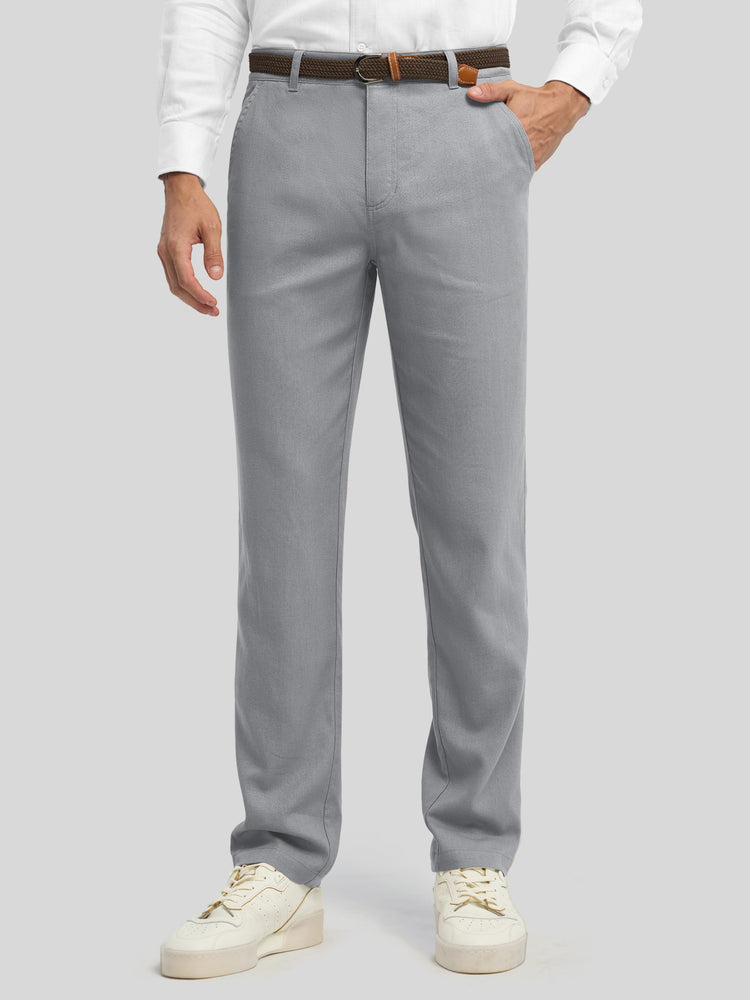 Men's Cotton Linen Breathable Casual Pants 