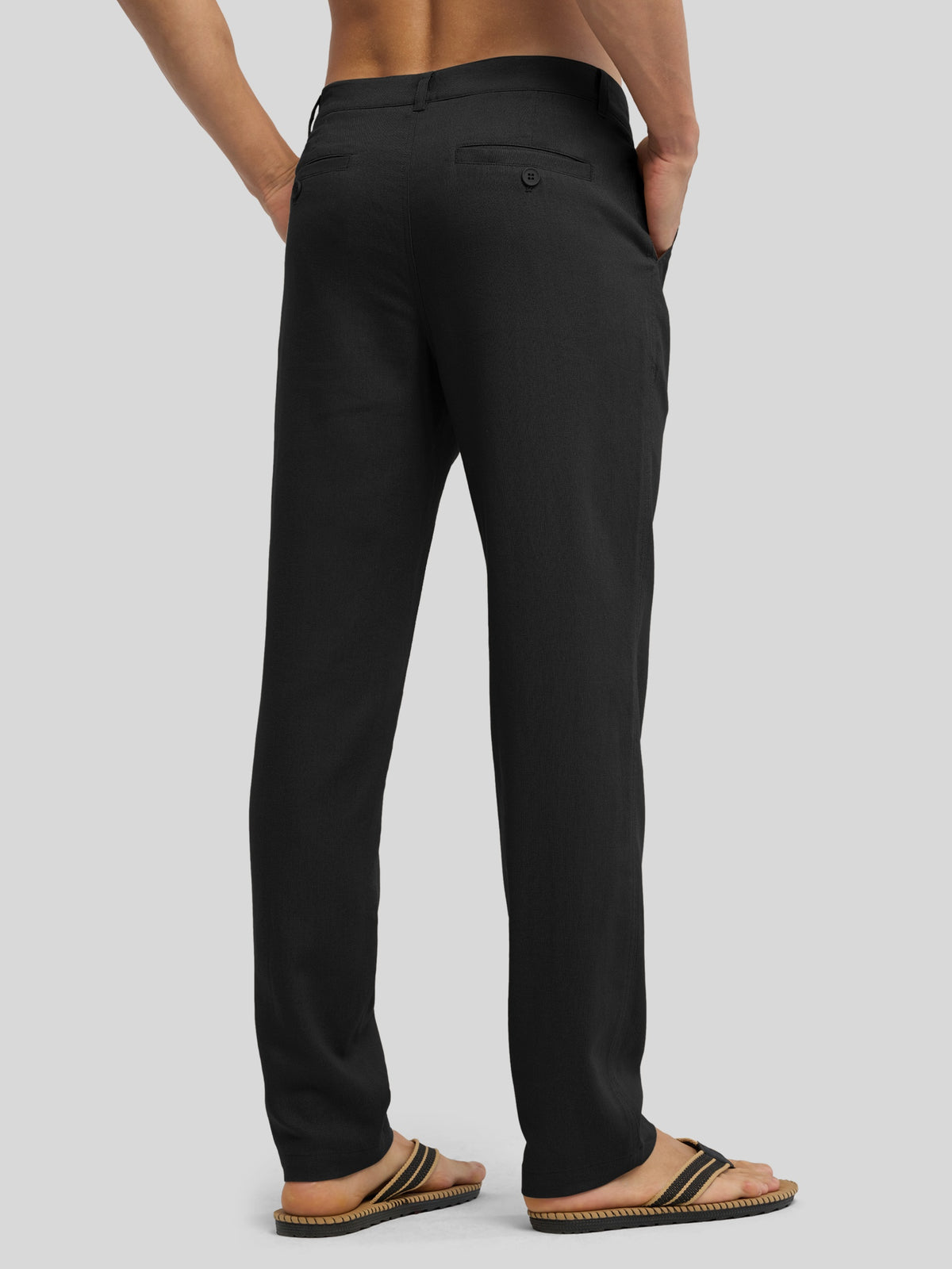Men's Cotton Linen Breathable Casual Pants 