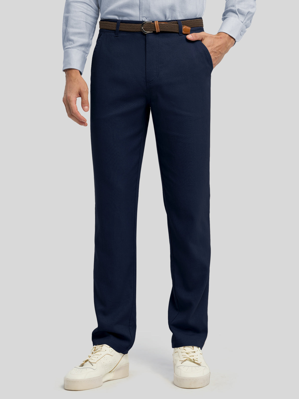 Men's Cotton Linen Breathable Casual Pants 