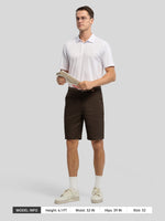 Men's Linen Shorts 10 Inch Flat Front 