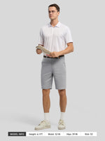 Men's Linen Shorts 10 Inch Flat Front 
