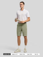 Men's Linen Shorts 10 Inch Flat Front 