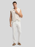 Men's Cotton Linen Breathable Casual Pants 