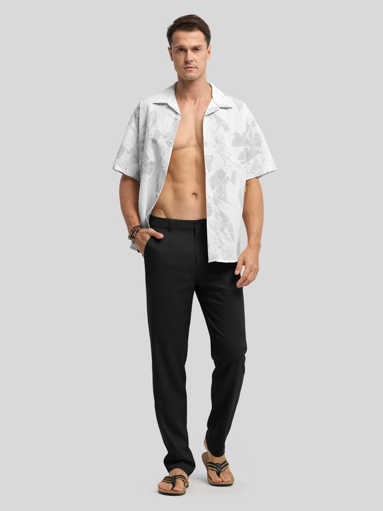 Men's Cotton Linen Breathable Casual Pants 