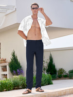 Men's Cotton Linen Breathable Casual Pants 