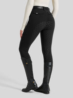 WILLIT Women's Fleece Lined Silicone Grip Riding Breeches03_Black