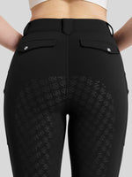 WILLIT Women's Fleece Lined Silicone Grip Riding Breeches06_Black