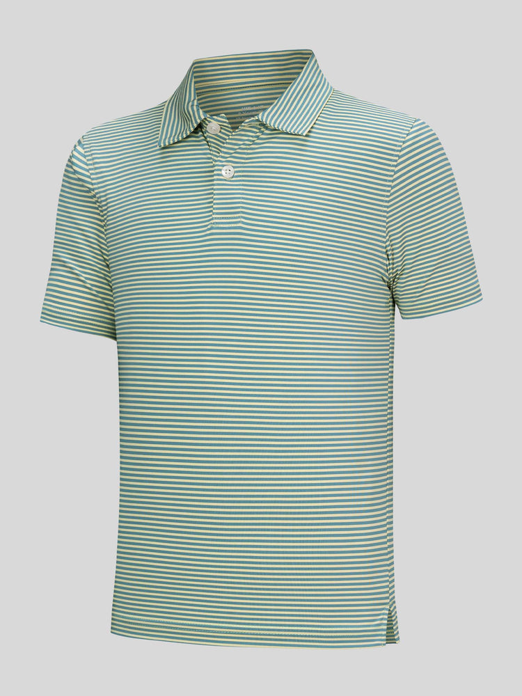 Willit Boy's Striped Golf Polo Shirts 