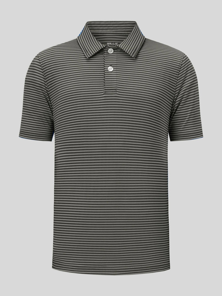 Willit Boy's Striped Golf Polo Shirts 
