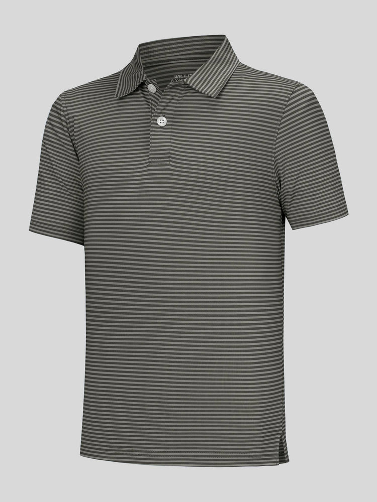 Willit Boy's Striped Golf Polo Shirts 