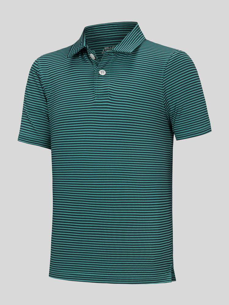 Willit Boy's Striped Golf Polo Shirts 