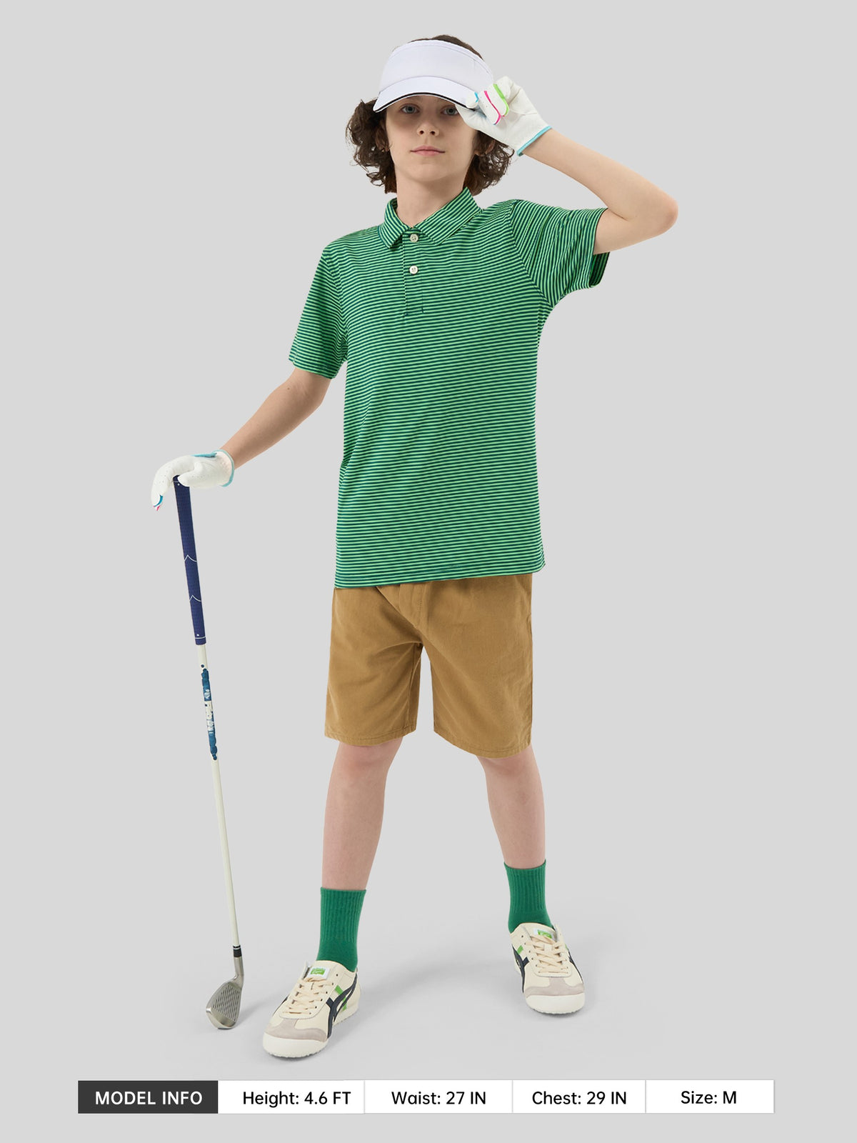 Willit Boy's Striped Golf Polo Shirts 