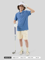 Willit Boy's Striped Golf Polo Shirts 