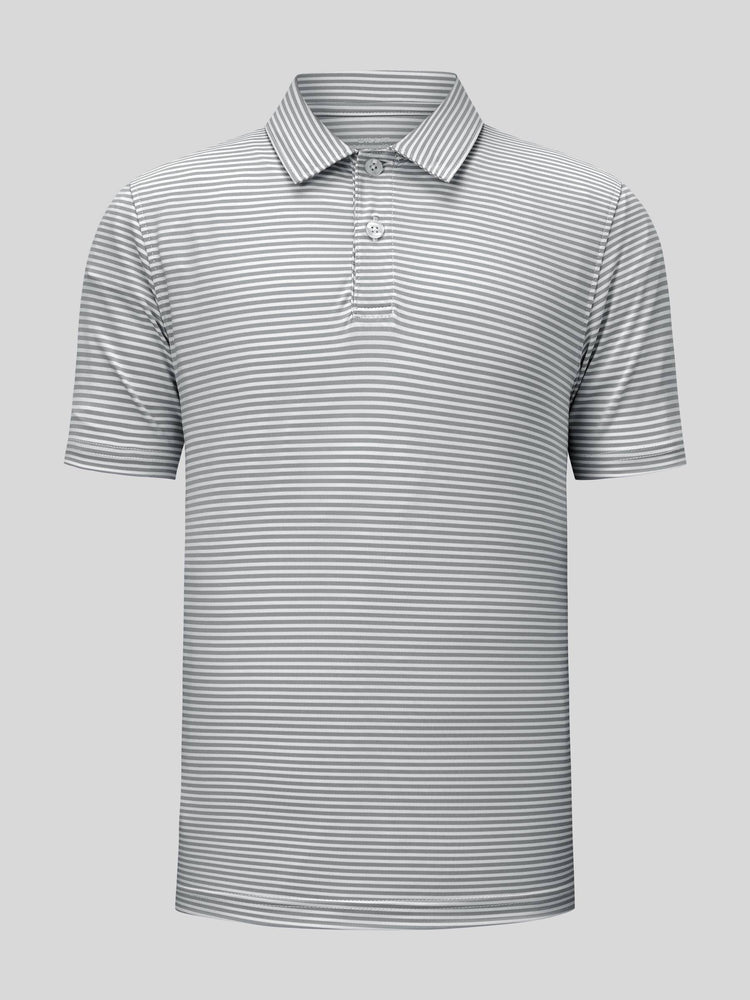 Willit Boy's Striped Golf Polo Shirts 