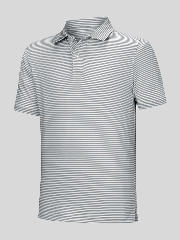 Willit Boy's Striped Golf Polo Shirts 