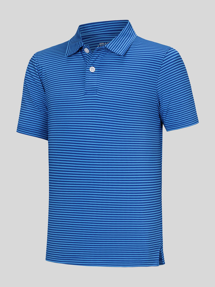 Willit Boy's Striped Golf Polo Shirts 