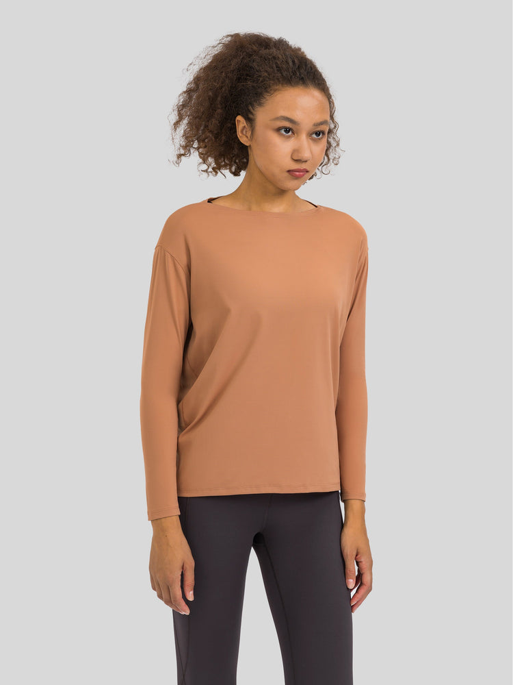 Women's Breathable Loose Long Sleeve Top 