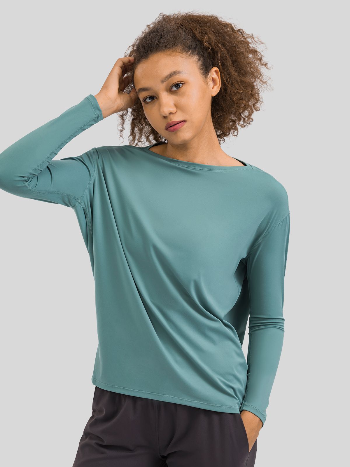 Women's Breathable Loose Long Sleeve Top 