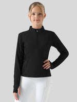 Willit Girls Fleece Horse Riding Long Sleeve Shirts 
