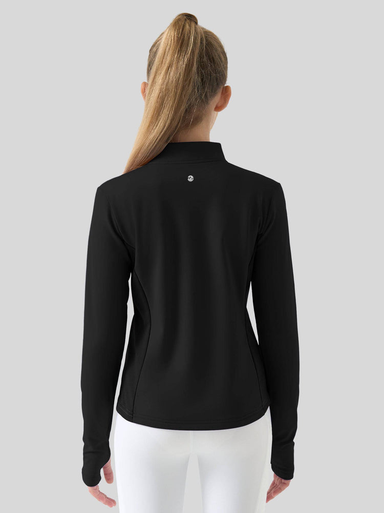 Willit Girls Fleece Horse Riding Long Sleeve Shirts 