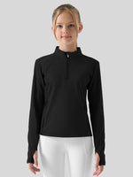 Willit Girls Fleece Horse Riding Long Sleeve Shirts 