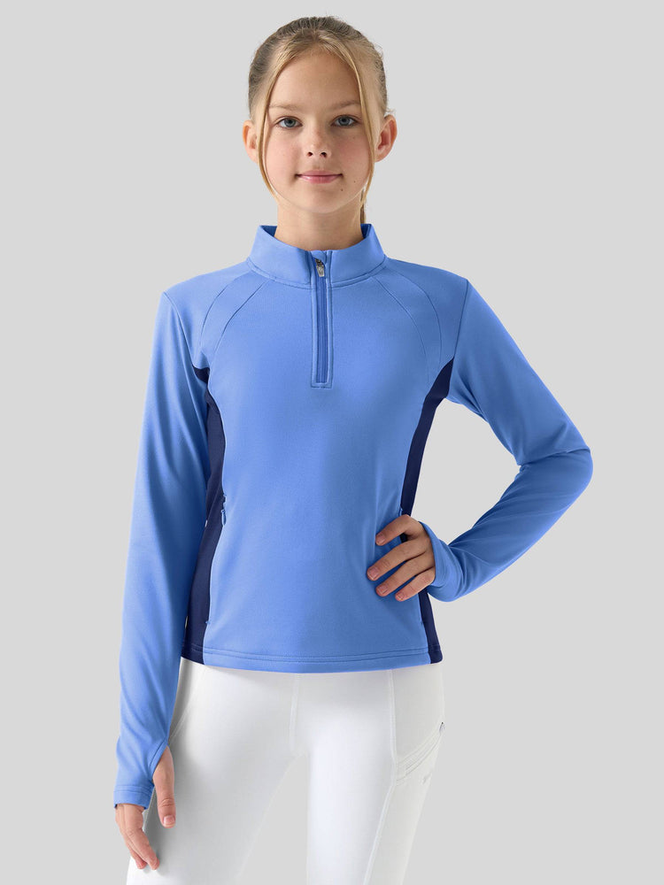 Willit Girls Fleece Horse Riding Long Sleeve Shirts 