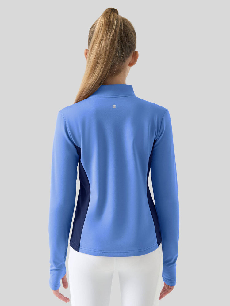 Willit Girls Fleece Horse Riding Long Sleeve Shirts 
