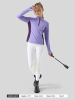 Willit Girls Fleece Horse Riding Long Sleeve Shirts 