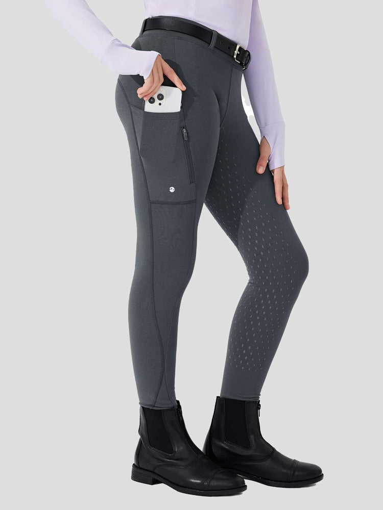 WILLIT Girls Fleece Full-Grip Horse Riding Pants 
