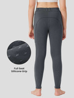 WILLIT Girls Fleece Full-Grip Horse Riding Pants 