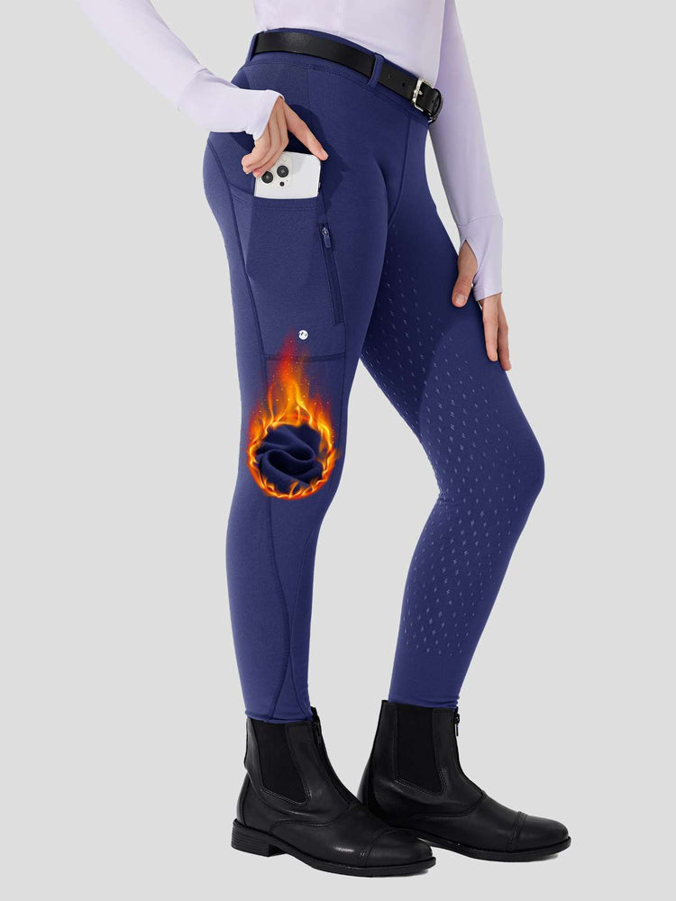 WILLIT Girls Fleece Full-Grip Horse Riding Pants 