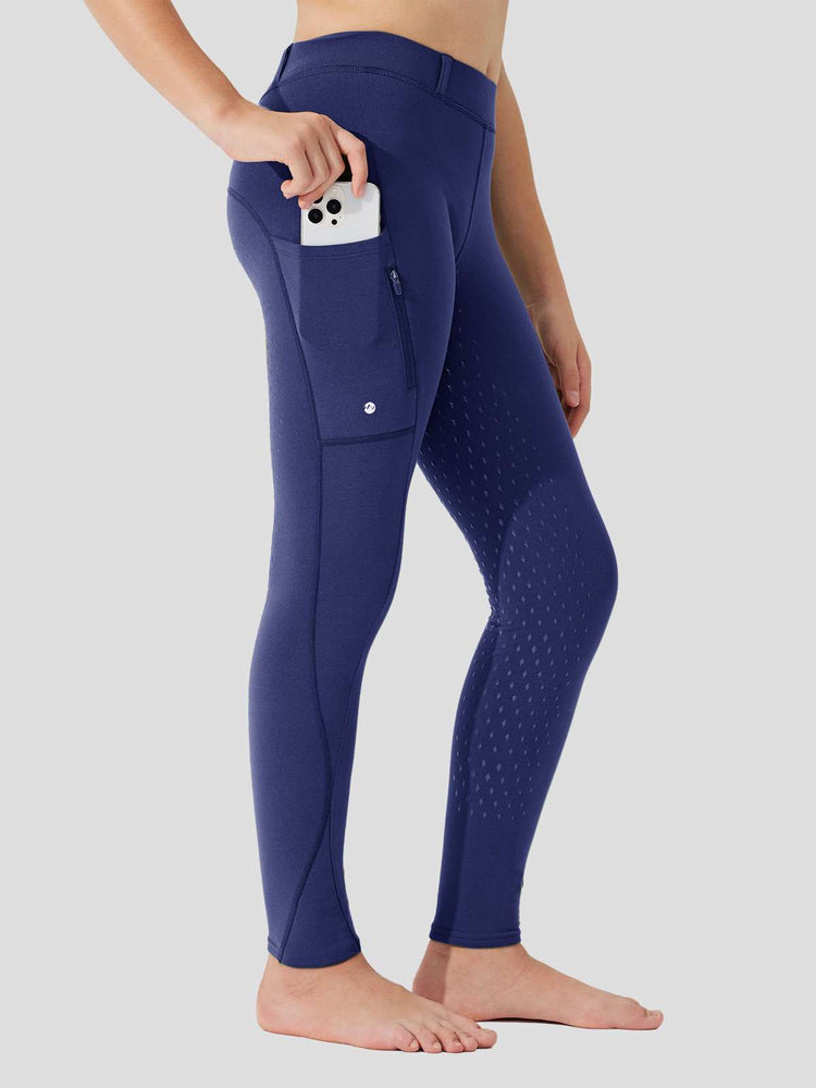 WILLIT Girls Fleece Full-Grip Horse Riding Pants 