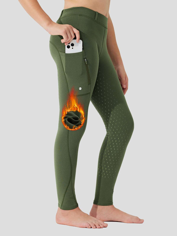 WILLIT Girls Fleece Full-Grip Horse Riding Pants 