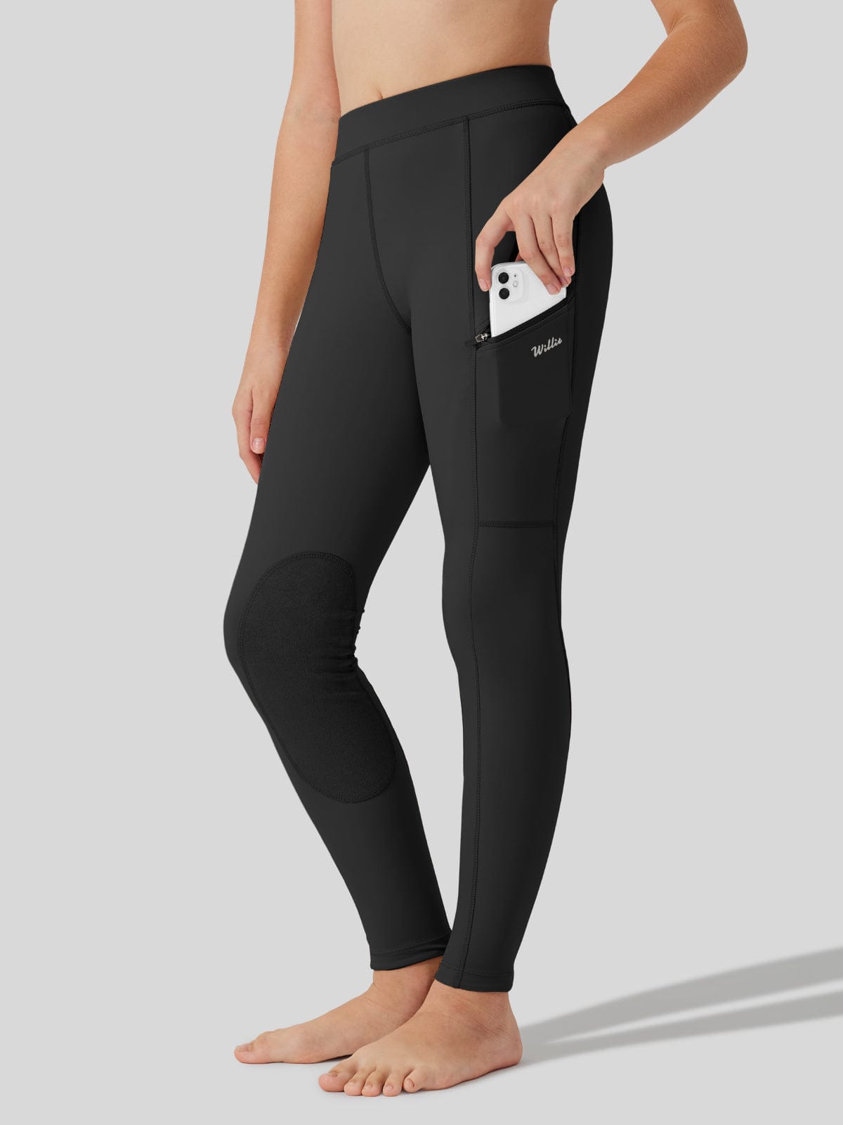 Girls Horse Riding Pants Knee-Patch_