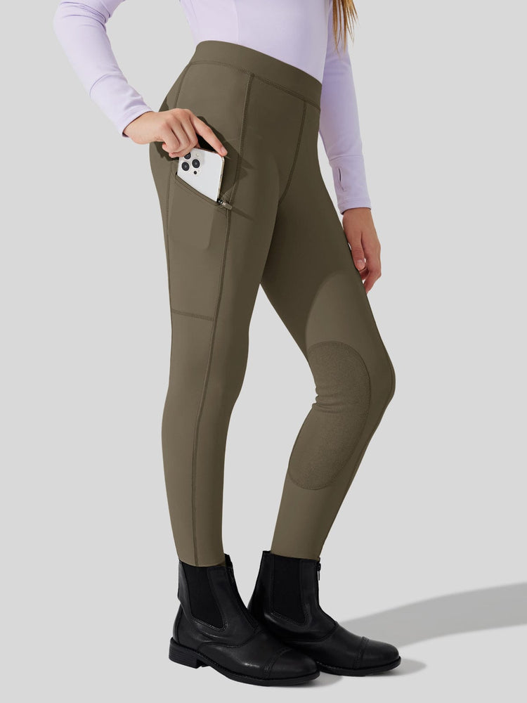 Girls Horse Riding Pants Knee-Patch_