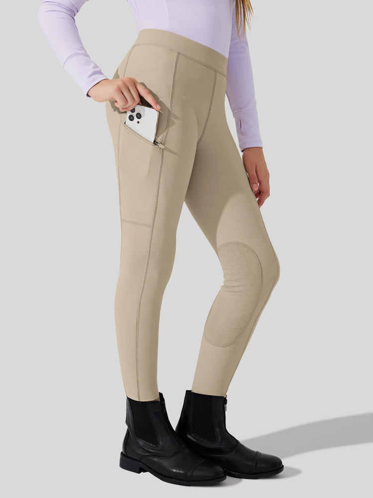 Girls Horse Riding Pants Knee-Patch_