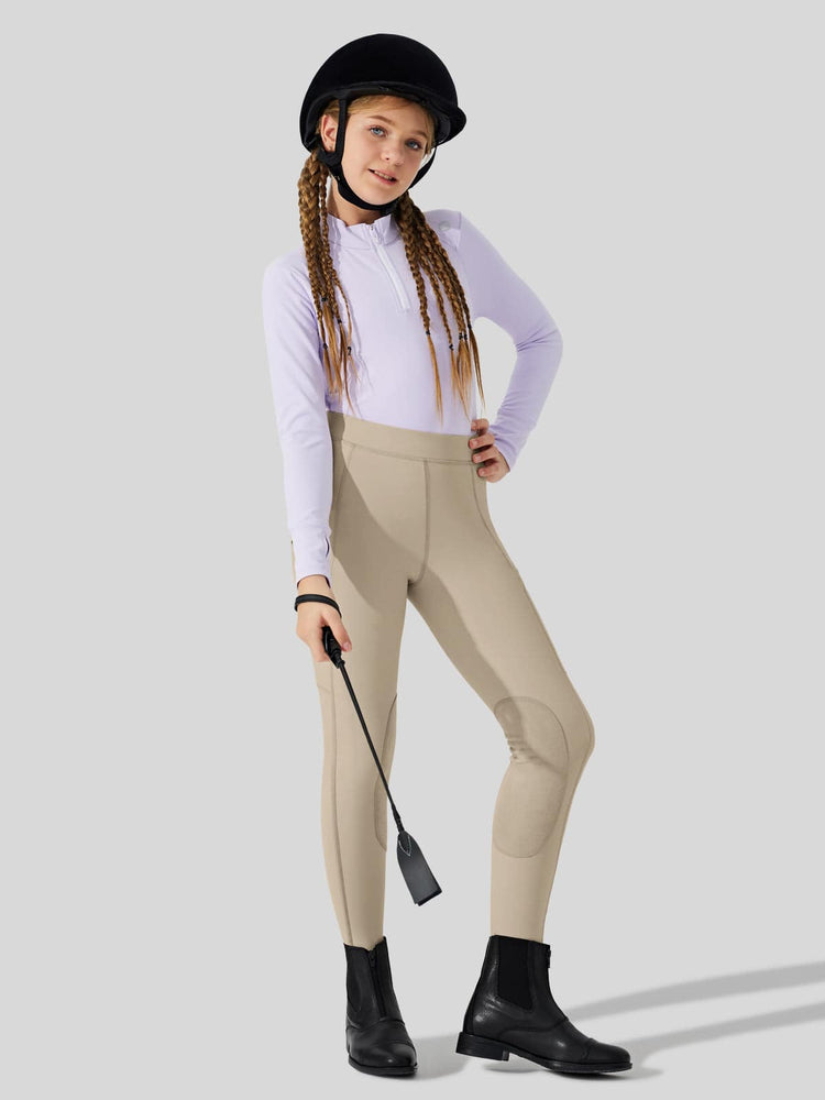 Girls Horse Riding Pants Knee-Patch_
