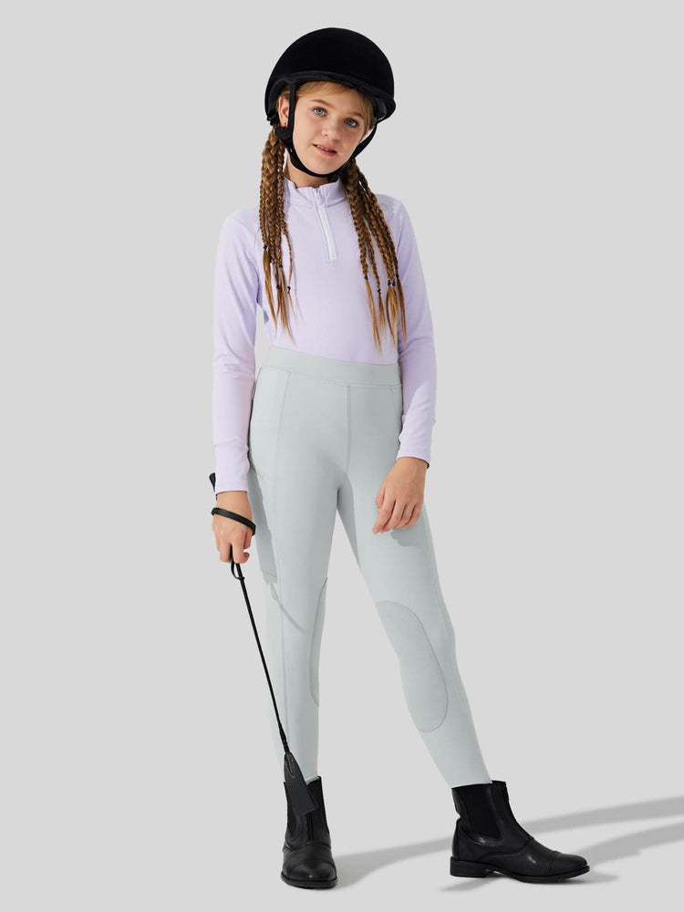 Girls Horse Riding Pants Knee-Patch_